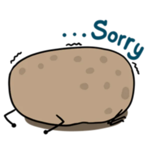 🙏 Стикер «Life is Potato (FULL) [英文]» для Telegram