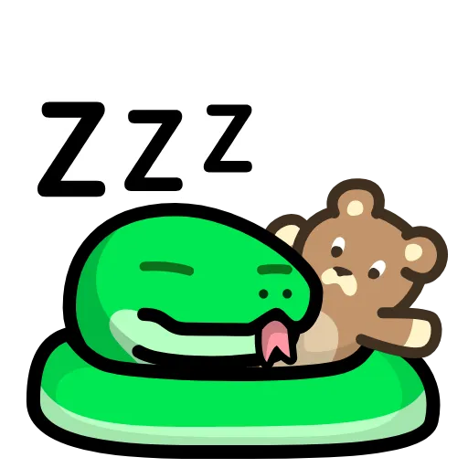 😴 Стикер «LIHKG Snake» для Telegram