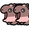 Эмодзи Little Hippo для Telegram — скачать