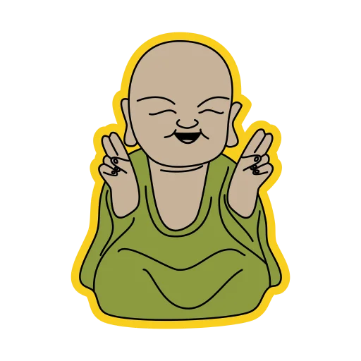 Стикерпак little buddha для Telegram — скачать