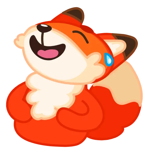 😂 Эмодзи «Little Fox» для Telegram