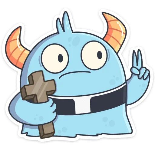 ✝️ Стикер «Лил Монстрик» для Telegram