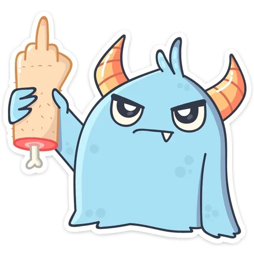 🖕 Стикер «Лил Монстрик» для Telegram