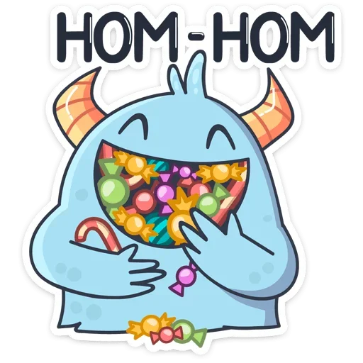 🍬 Стикер «Лил Монстрик» для Telegram