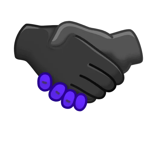 🤝 Эмодзи «Violet emoji» для Telegram