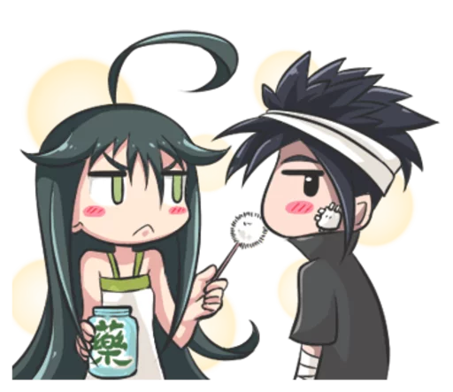 🤕 Стикер «Lily & Marigold (Jun Lemon)» для Telegram