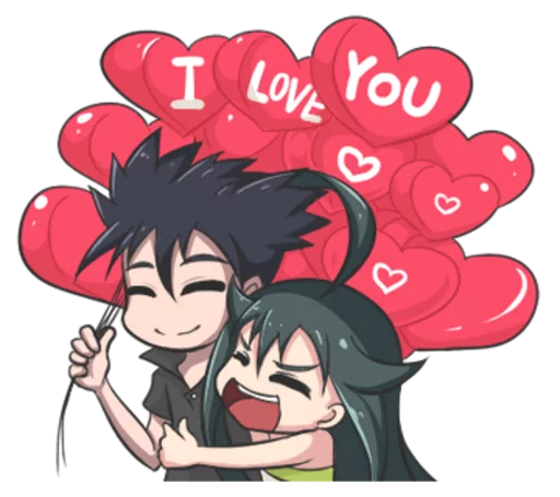 🤗 Стикер «Lily & Marigold (Jun Lemon)» для Telegram