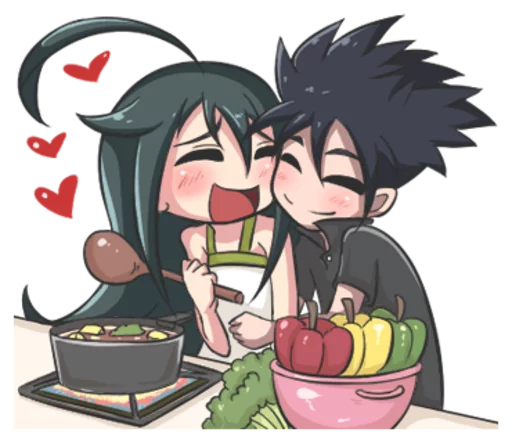 🤗 Стикер «Lily & Marigold (Jun Lemon)» для Telegram