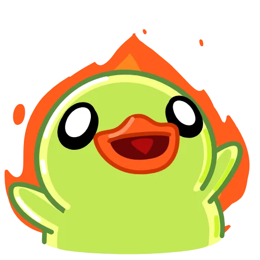 🔥 Стикер «Lime Duck» для Telegram