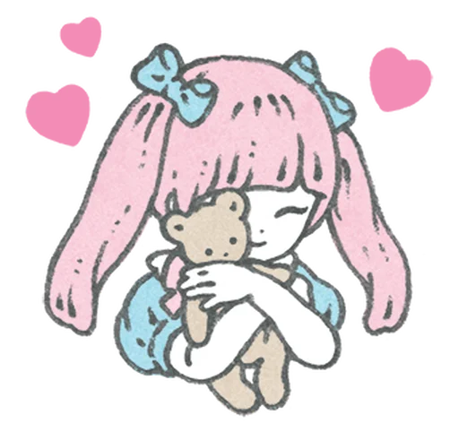 ❤️‍🔥 Стикер «˖ . ໒ Little Doll ა ︵» для Telegram