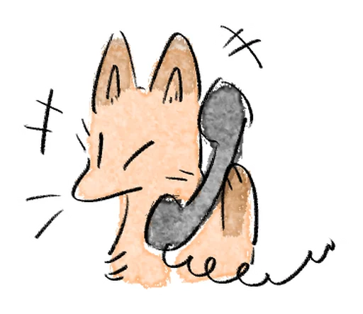 🦊 Стикер «Kitsune friend» для Telegram