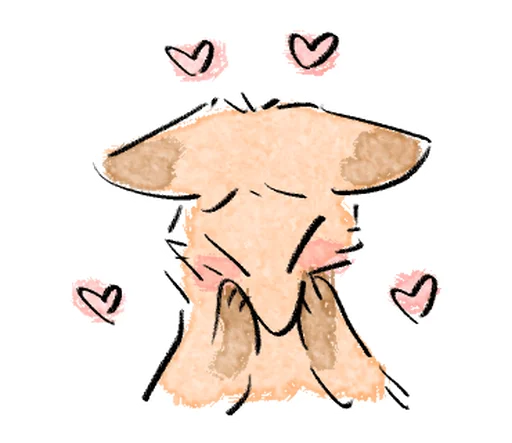 🦊 Стикер «Kitsune friend» для Telegram