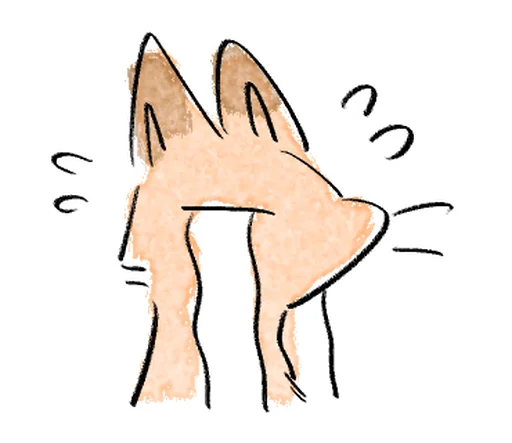 🦊 Стикер «Kitsune friend» для Telegram