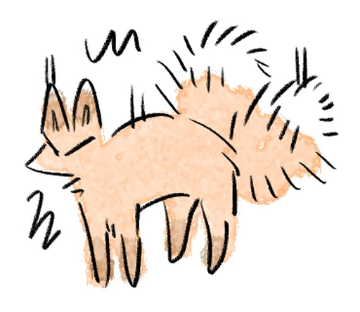 🦊 Стикер «Kitsune friend» для Telegram