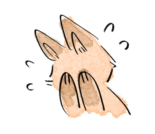 🦊 Стикер «Kitsune friend» для Telegram