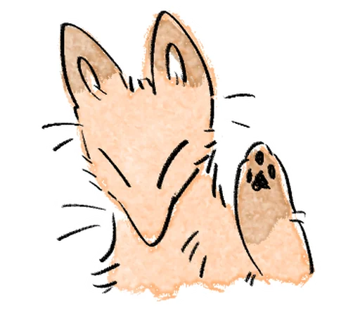 🦊 Стикер «Kitsune friend» для Telegram