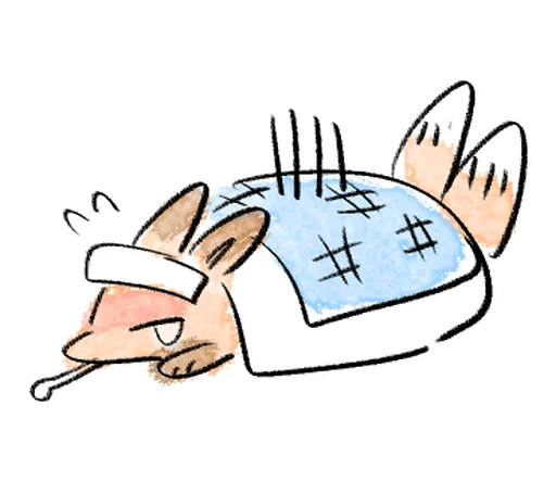 🦊 Стикер «Kitsune friend» для Telegram