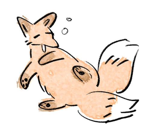 🦊 Стикер «Kitsune friend» для Telegram