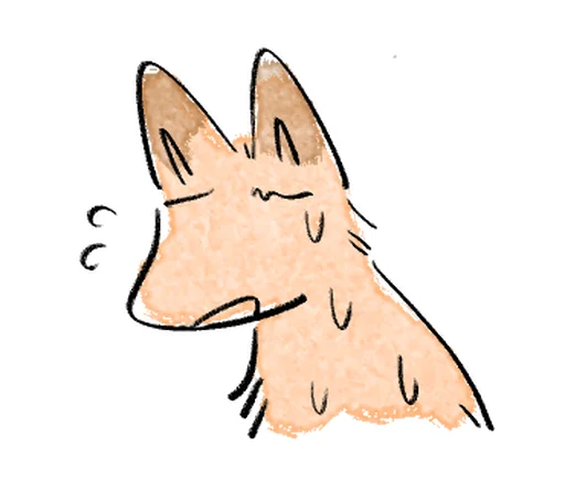 🦊 Стикер «Kitsune friend» для Telegram