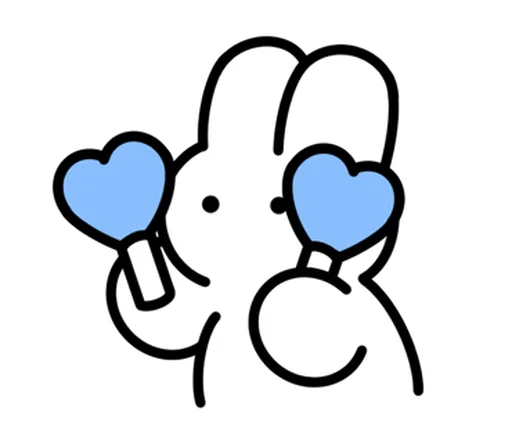 🐇 Стикер «зайка» для Telegram