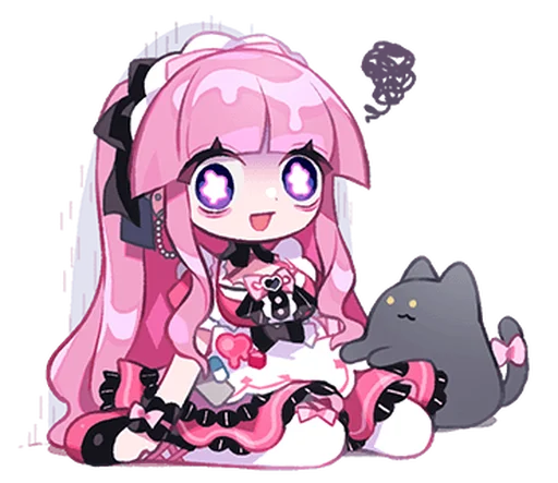 💕 Стикер «Moeru Mimin» для Telegram