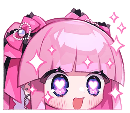 💕 Стикер «Moeru Mimin» для Telegram