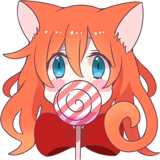 🍭 Стикер «A Magic Cat Girl» для Telegram