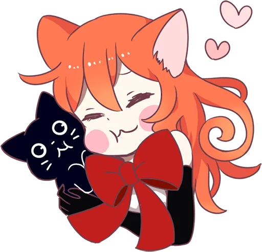 😻 Стикер «A Magic Cat Girl» для Telegram