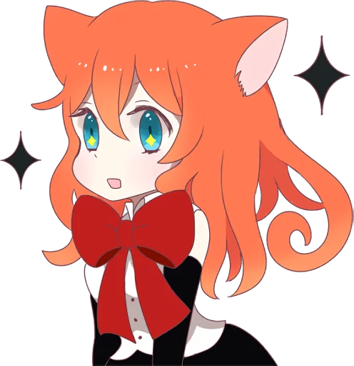 ✨ Стикер «A Magic Cat Girl» для Telegram