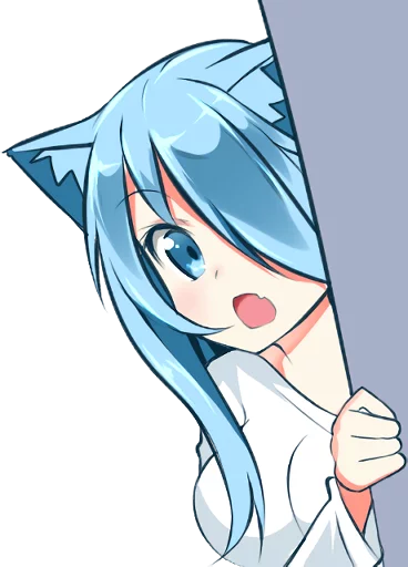 👀 Стикер «Mukineko» для Telegram