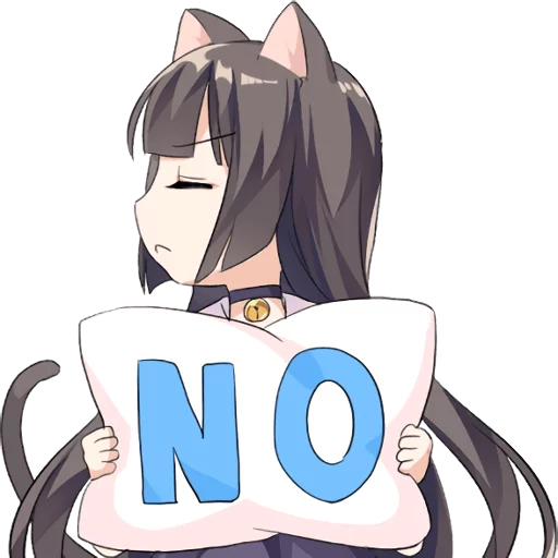 ❌ Стикер «Tsundere Cat Girl Miyako» для Telegram