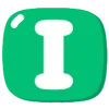 ⭐ Эмодзи «Английские буквы бабблы» для Telegram