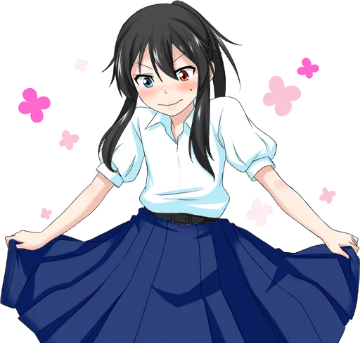 Стикерпак Bellezza Felutia in school uniform для Telegram — скачать