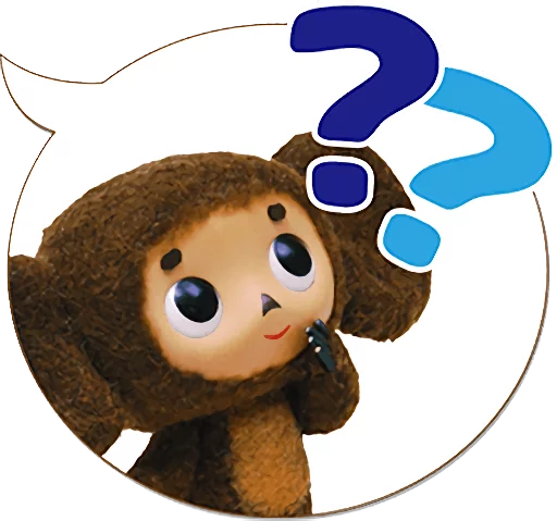 🙄 Стикер «Cheburashka Movie Puppet Stickers» для Telegram