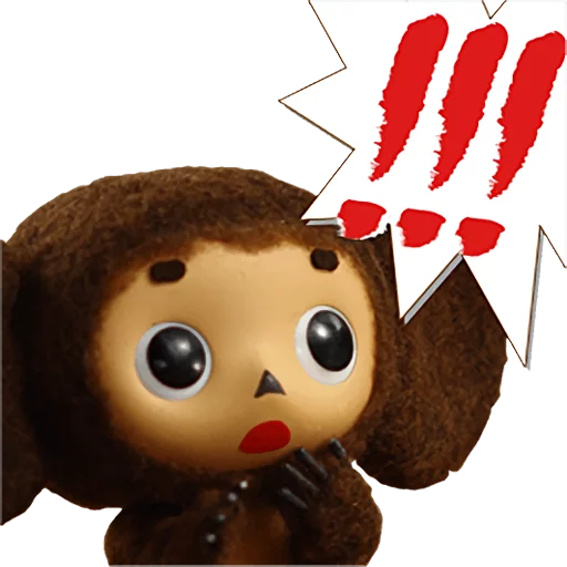😱 Стикер «Cheburashka Movie Puppet Stickers» для Telegram