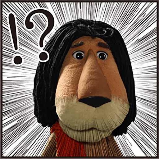 😐 Стикер «Cheburashka Movie Puppet Stickers» для Telegram