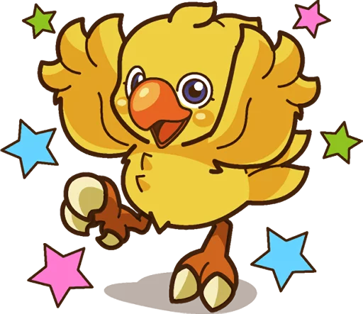 Стикерпак Chocobo для Telegram — скачать
