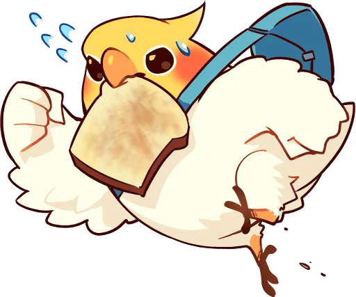 🚶 Стикер «Coca Bird» для Telegram