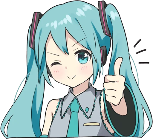 Стикерпак HATSUNE MIKU Pom Ver. для Telegram — скачать