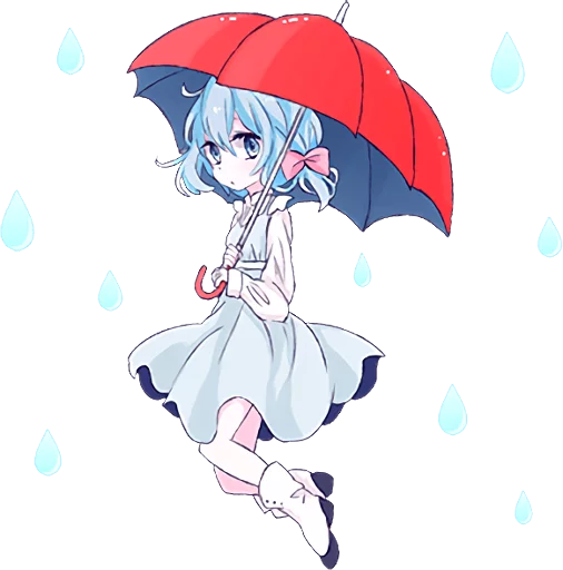☔ Стикер «Light Blue Girl» для Telegram