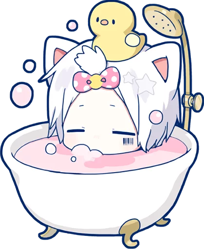 🛁 Стикер «Mafumafu» для Telegram