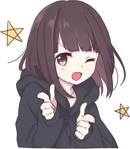 😉 Стикер «Menhera-chan.» для Telegram