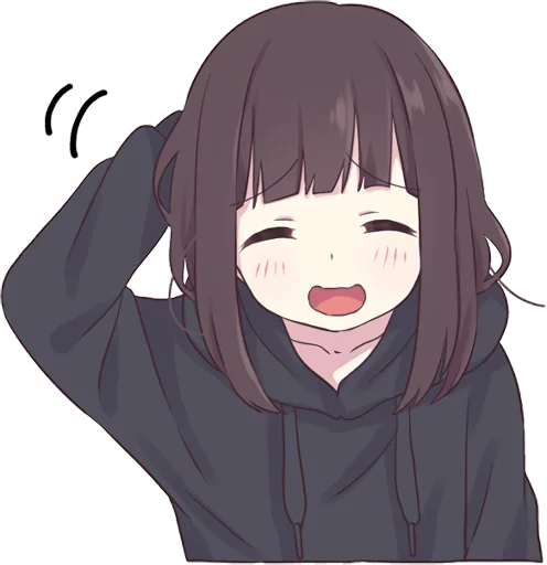 ☺️ Стикер «Menhera-chan.» для Telegram