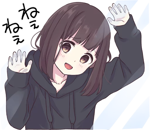 😀 Стикер «Menhera-chan.» для Telegram
