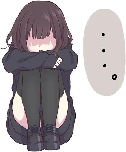 😔 Стикер «Menhera-chan.» для Telegram