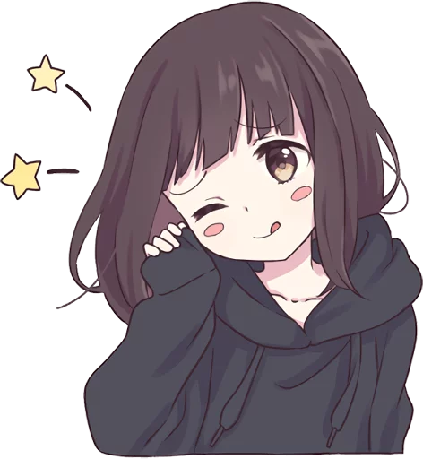😋 Стикер «Menhera-chan.» для Telegram