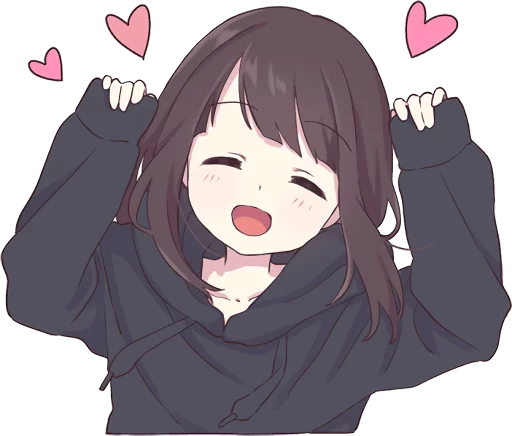 ☺️ Стикер «Menhera-chan.» для Telegram