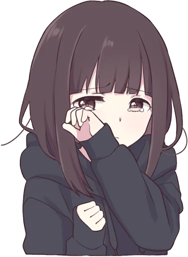 😢 Стикер «Menhera-chan.» для Telegram