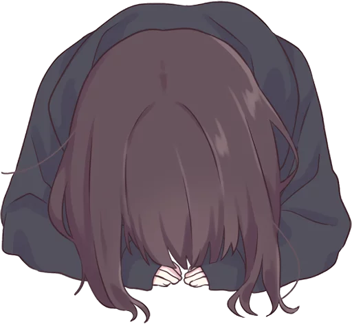 😔 Стикер «Menhera-chan.» для Telegram