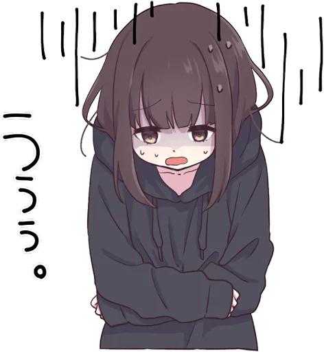 😓 Стикер «Menhera-chan.» для Telegram